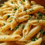 Creamy Garlic Penne Pasta