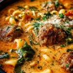 Creamy Italian Meatball Soup
