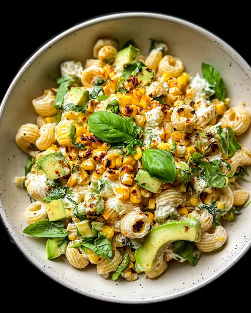 Creamy Street Corn Pasta Salad