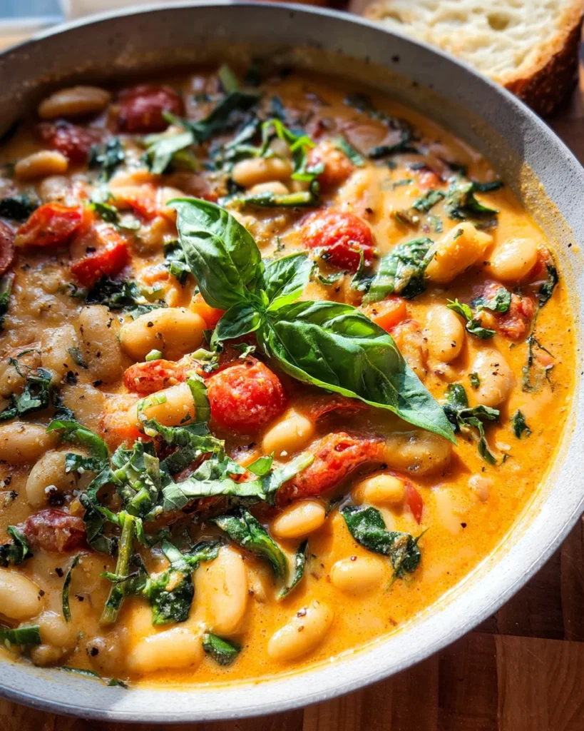 Creamy Tomato White Bean Stew