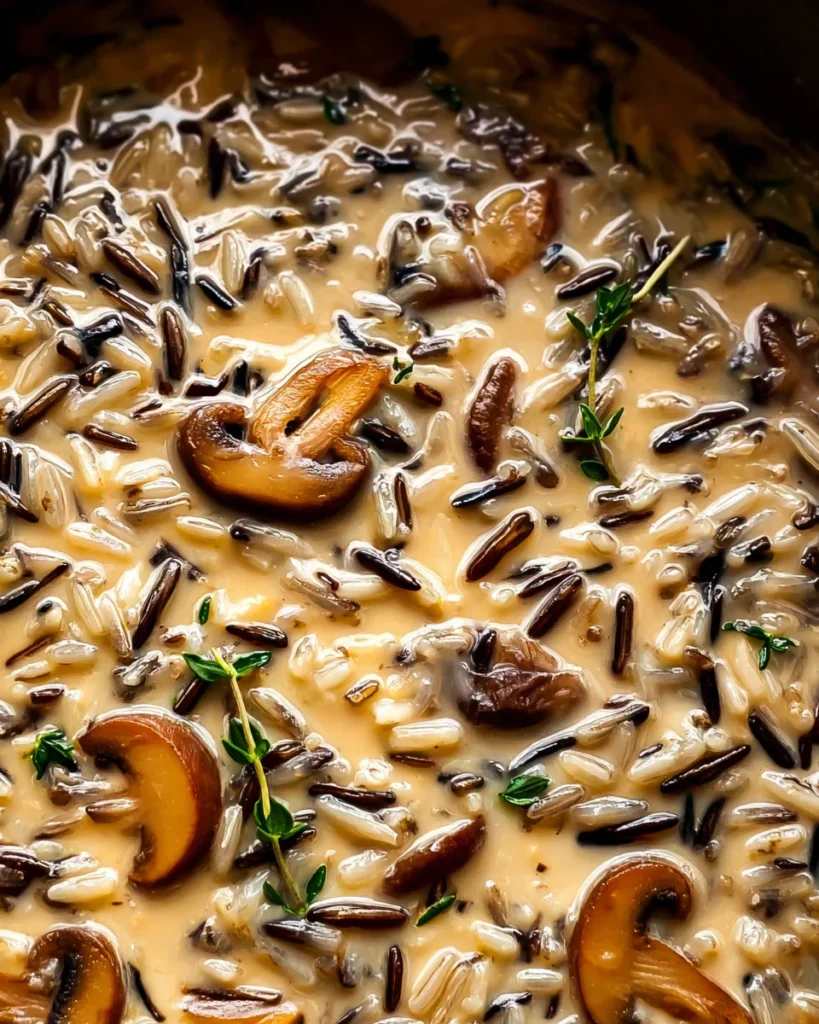 Creamy Wild Rice and Mushroom Soup