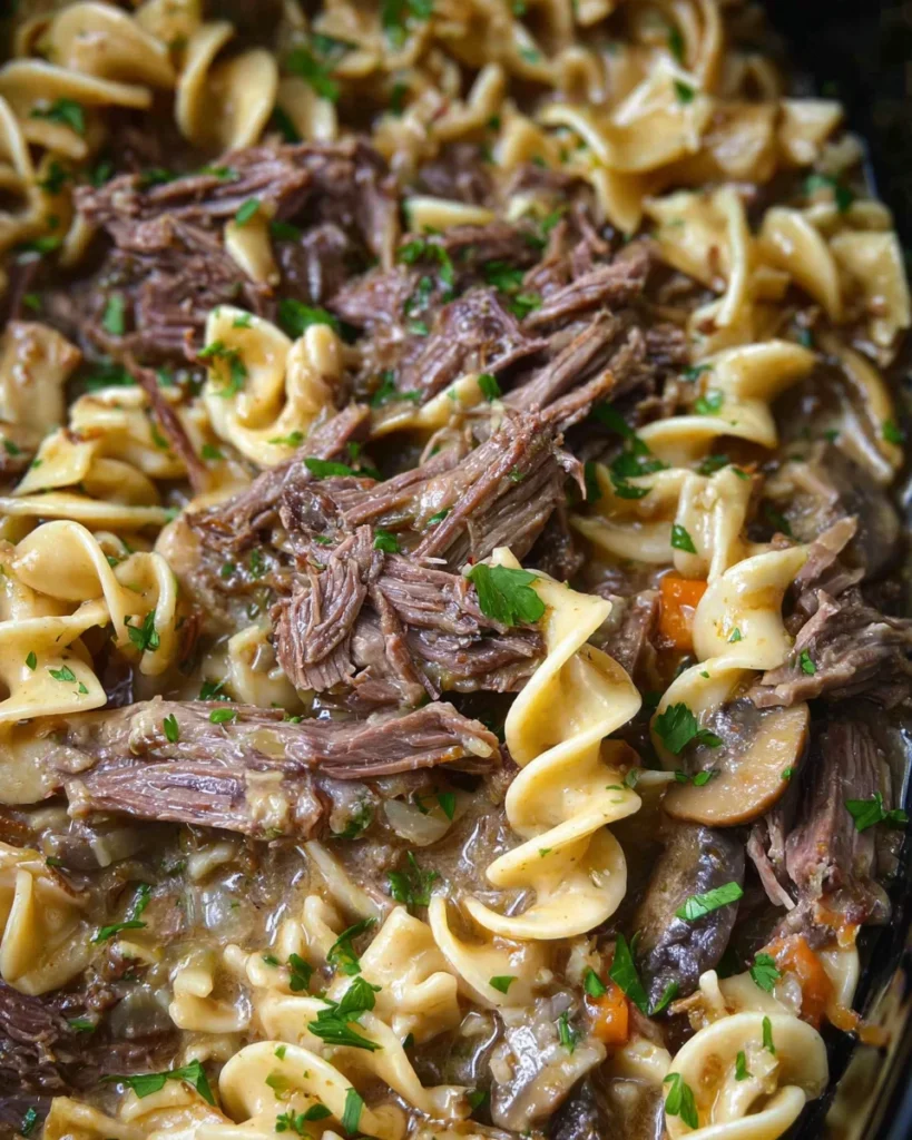 Crock Pot Beef and Noodles