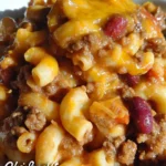Crock Pot Cheddar Chili Mac