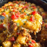 Crockpot Tex Mex Tater Tot Casserole