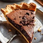 Dark Chocolate Chess Pie