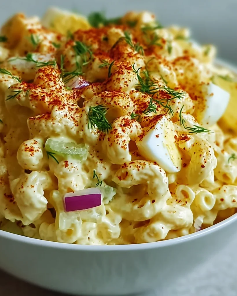 Deviled Egg Macaroni Salad