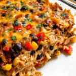 Easy Chicken Burrito Casserole