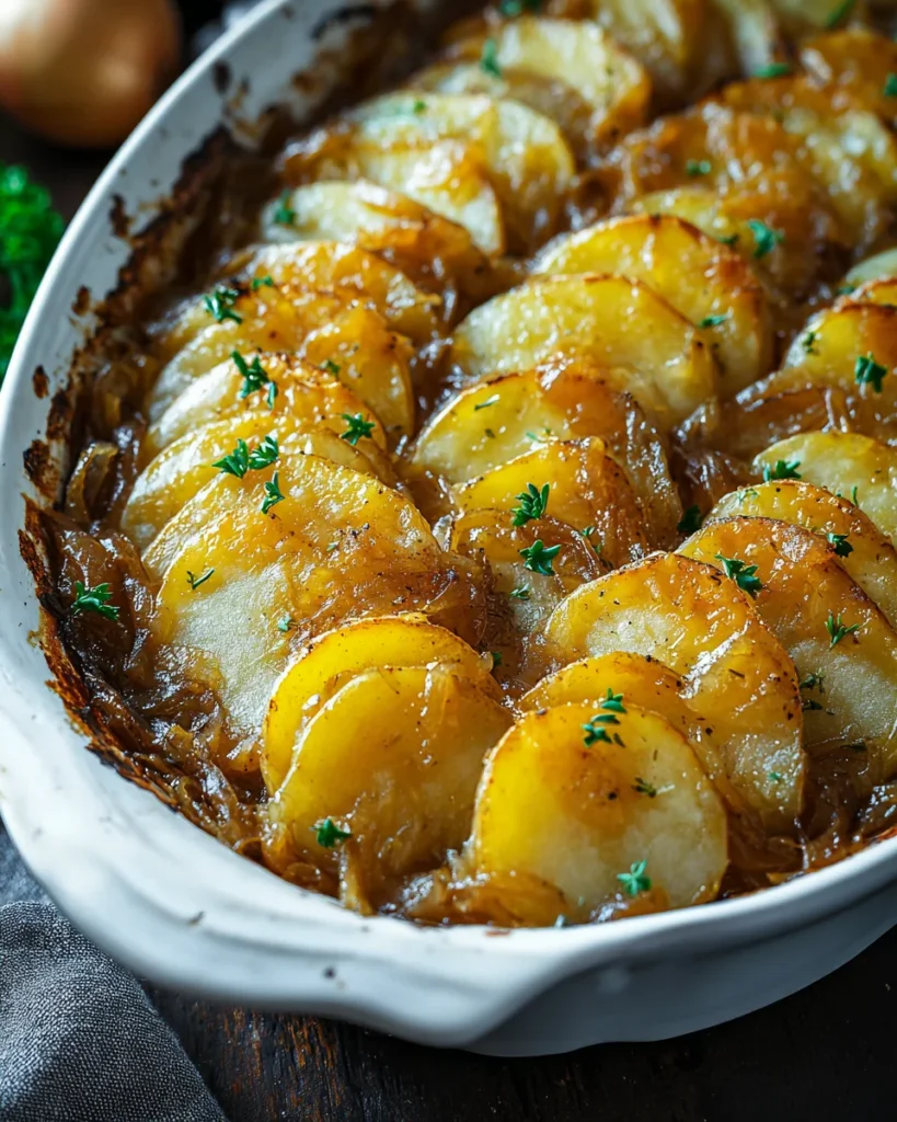 Easy French Onion Potato Bake Recipe
