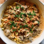 Easy Mushroom Stroganoff