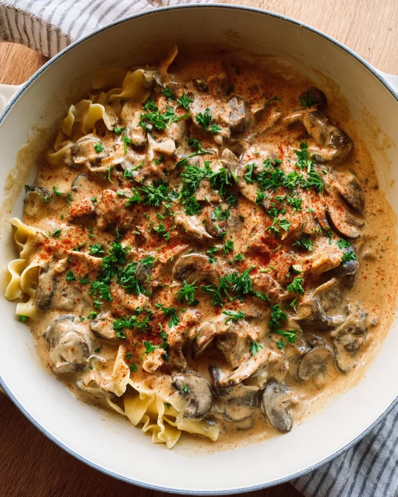 Easy Mushroom Stroganoff