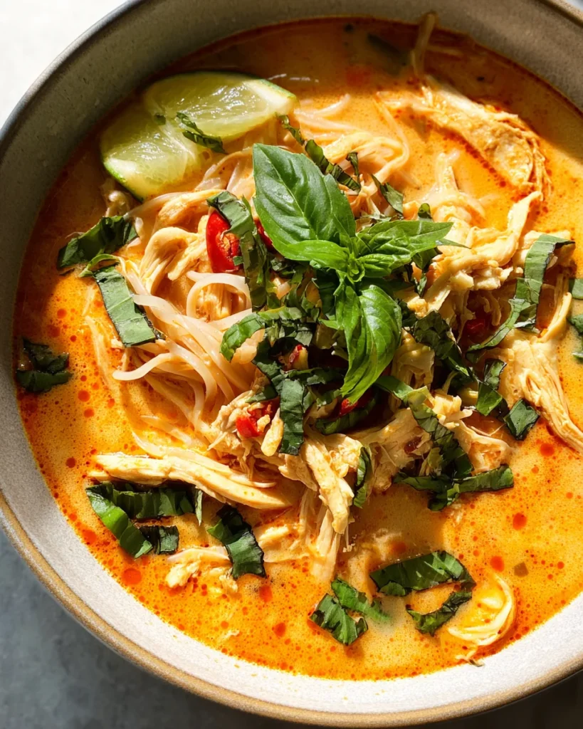Easy Thai Chicken Curry Soup