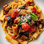 Eggplant and Fresh Tomato Pasta