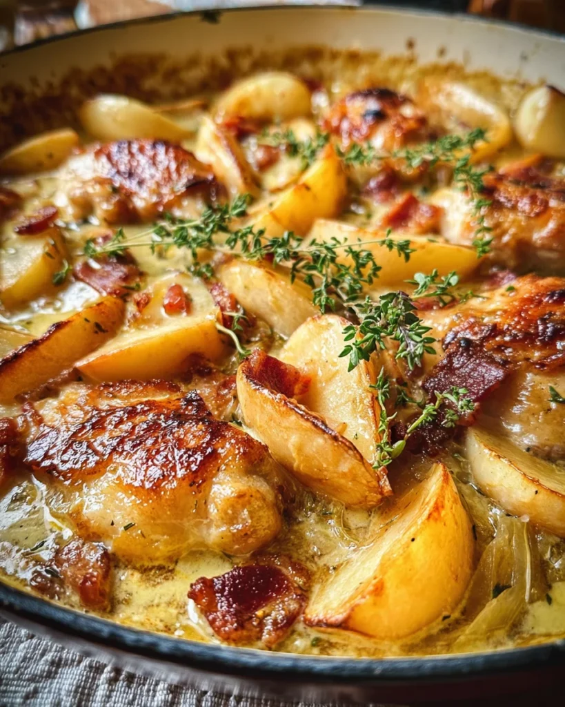 French Chicken Casserole a la Normande