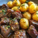Garlic Butter Beef Bites with Potatoes