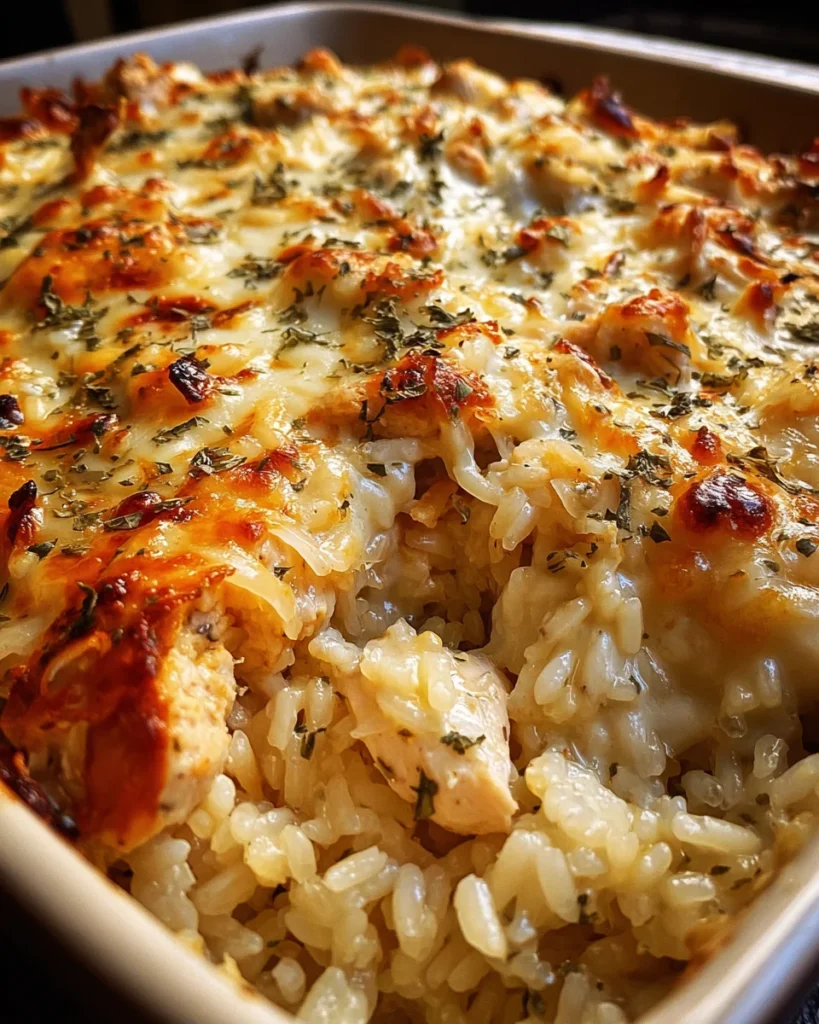 Garlic Butter Chicken and Rice Casserole 30 Minutes Easy Delicious