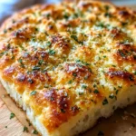 Garlic Parmesan Focaccia Bread : Savory & Easy