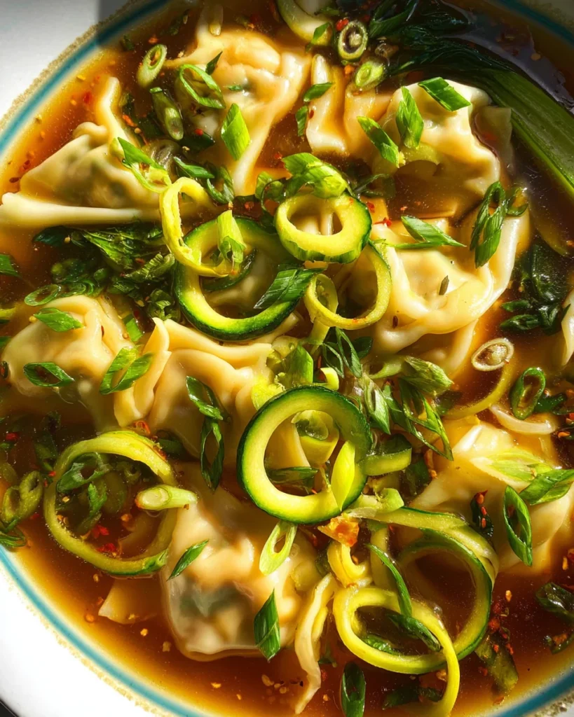 Gyoza Soup (Japanese Dumpling Soup)