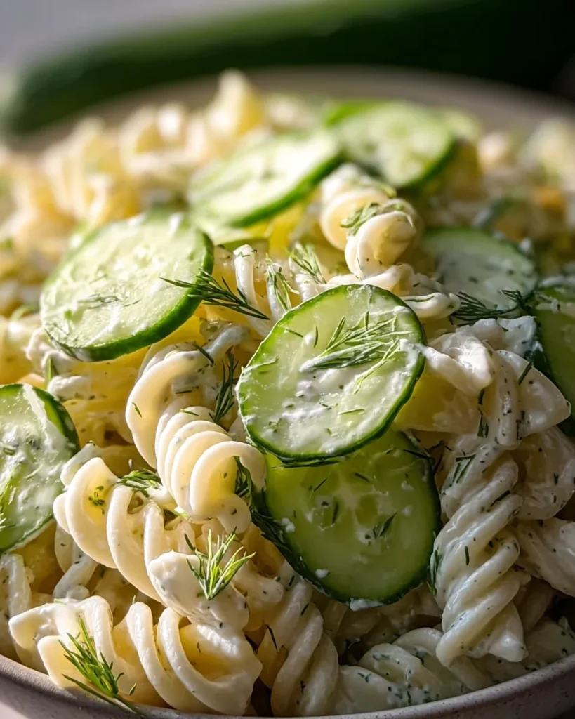 Healthy Cucumber Pasta Salad