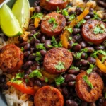 Hearty Black Beans and Rice with Sausage