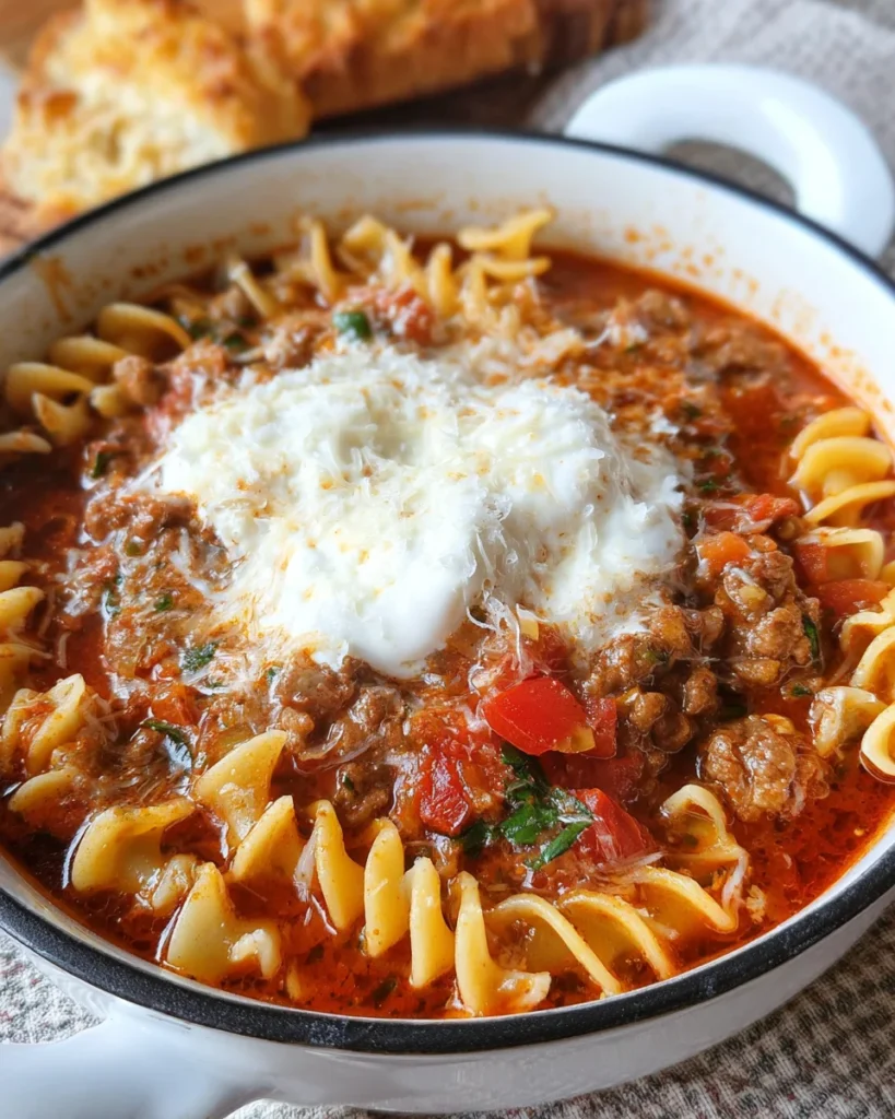 Hearty Lasagna Soup