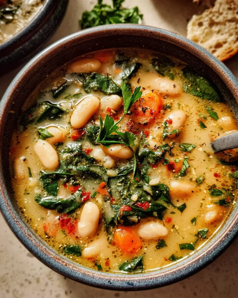 Hearty Tuscan White Bean Soup