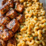 High-Protein Honey Garlic Butter Chicken with Mac & Cheese