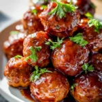 Honey BBQ Crockpot Meatballs