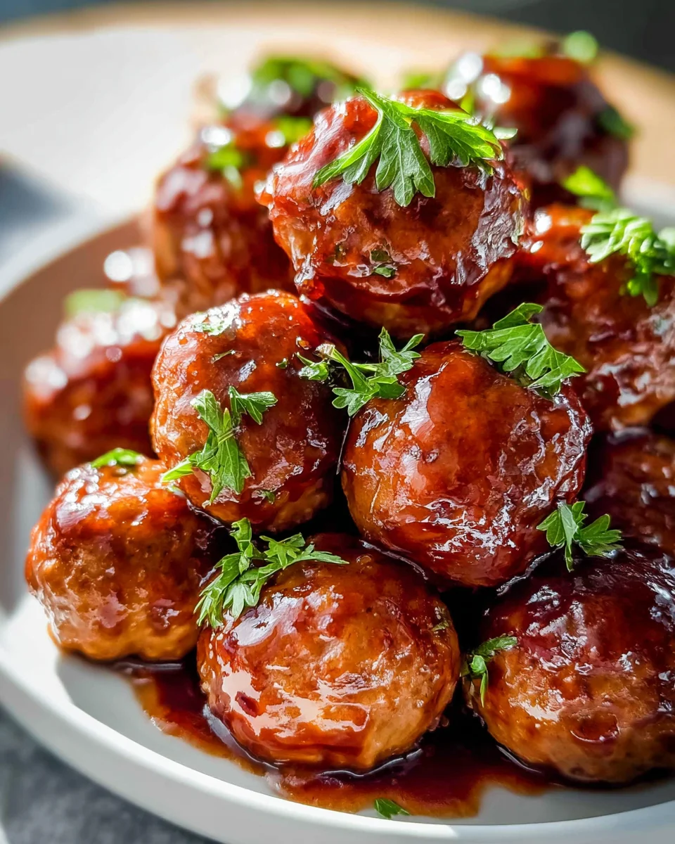 Honey BBQ Crockpot Meatballs