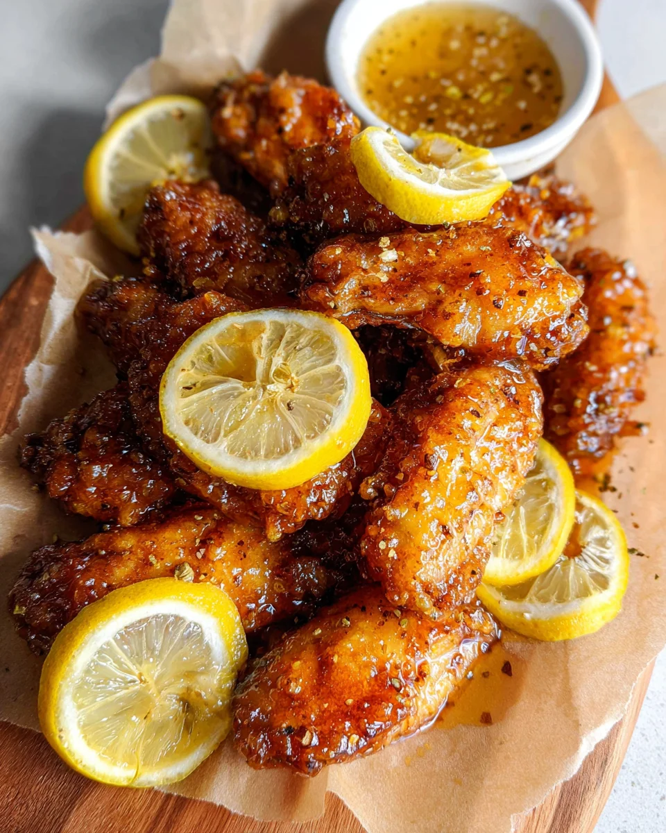 Honey Lemon Pepper Wings