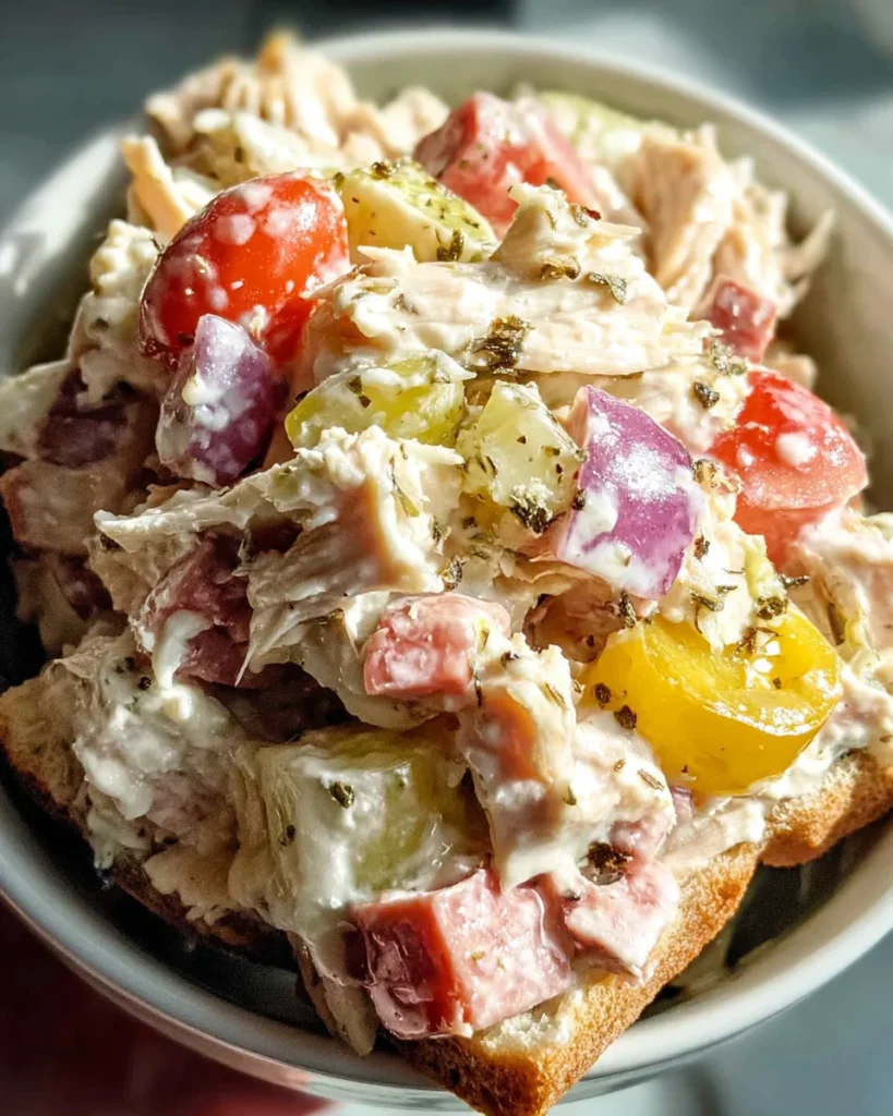 Italian Grinder Chicken Salad