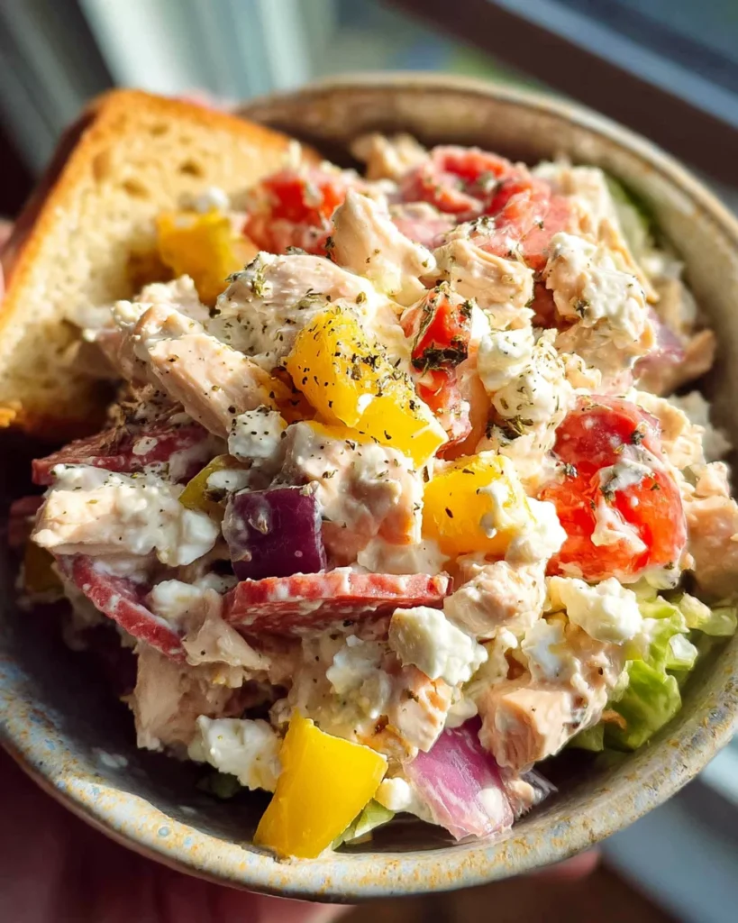Italian Grinder Chicken Salad