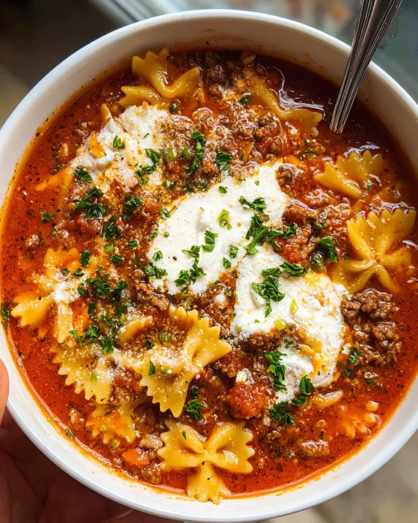 Lasagna Soup