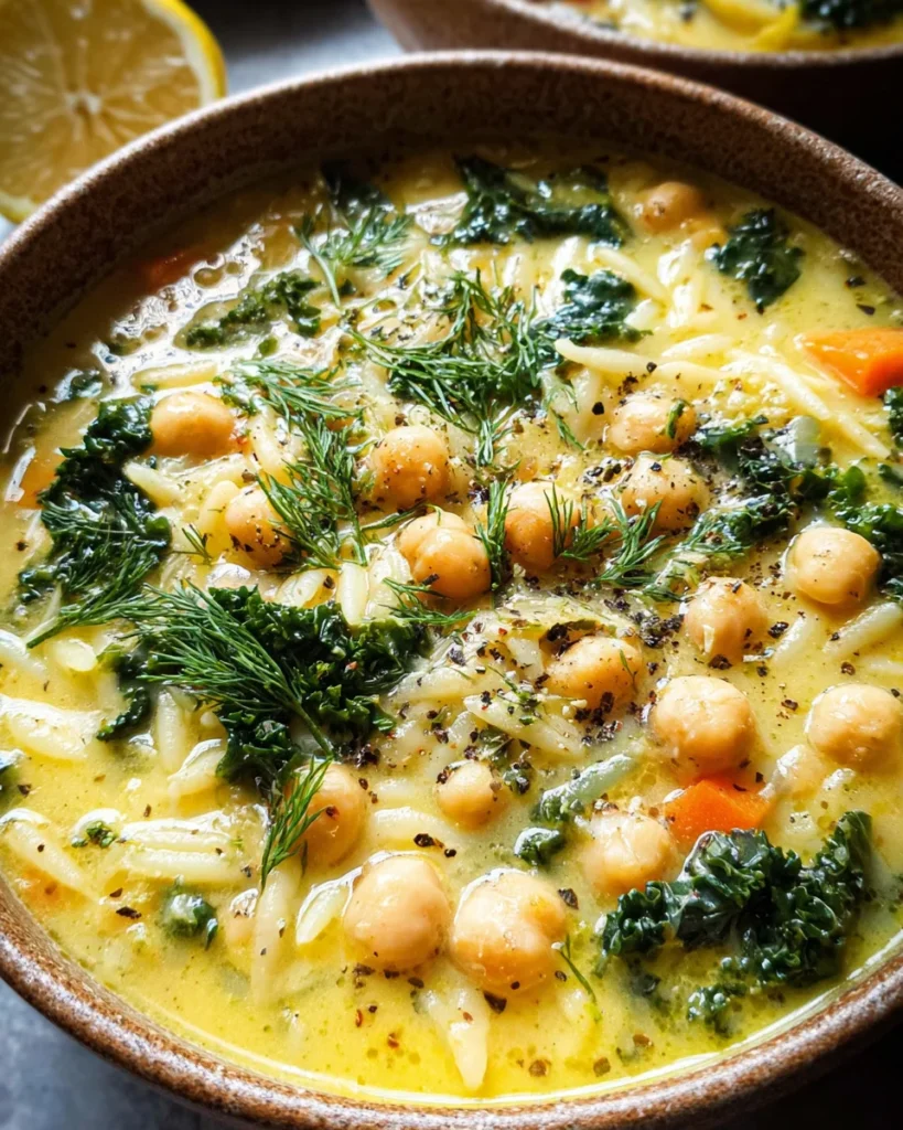 Lemony Greek Chickpea Soup