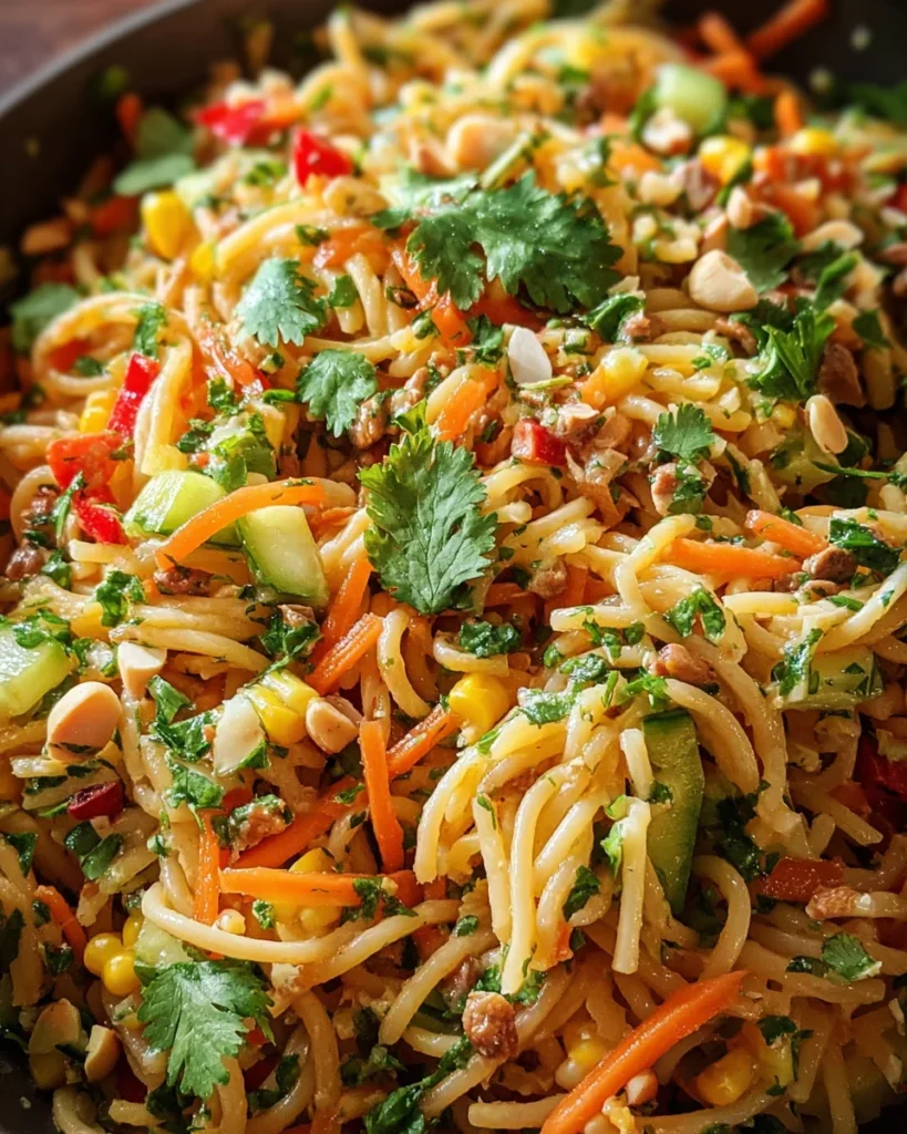 Limetten Crunch Nudelsalat