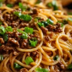 Mongolian Ground Beef Noodles