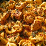 One-Pot Spicy Garlic Butter Chicken Tortellini