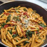 One-Pot Spinach Tomato Pasta