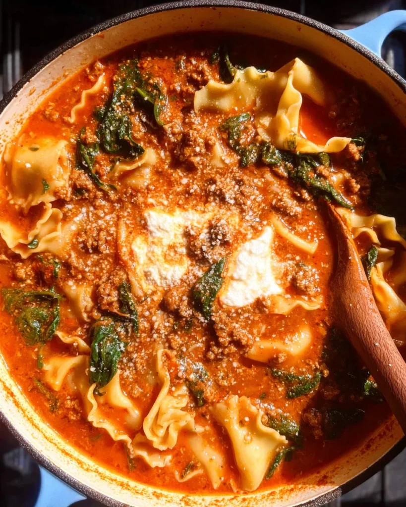 One Pot Lasagna Soup
