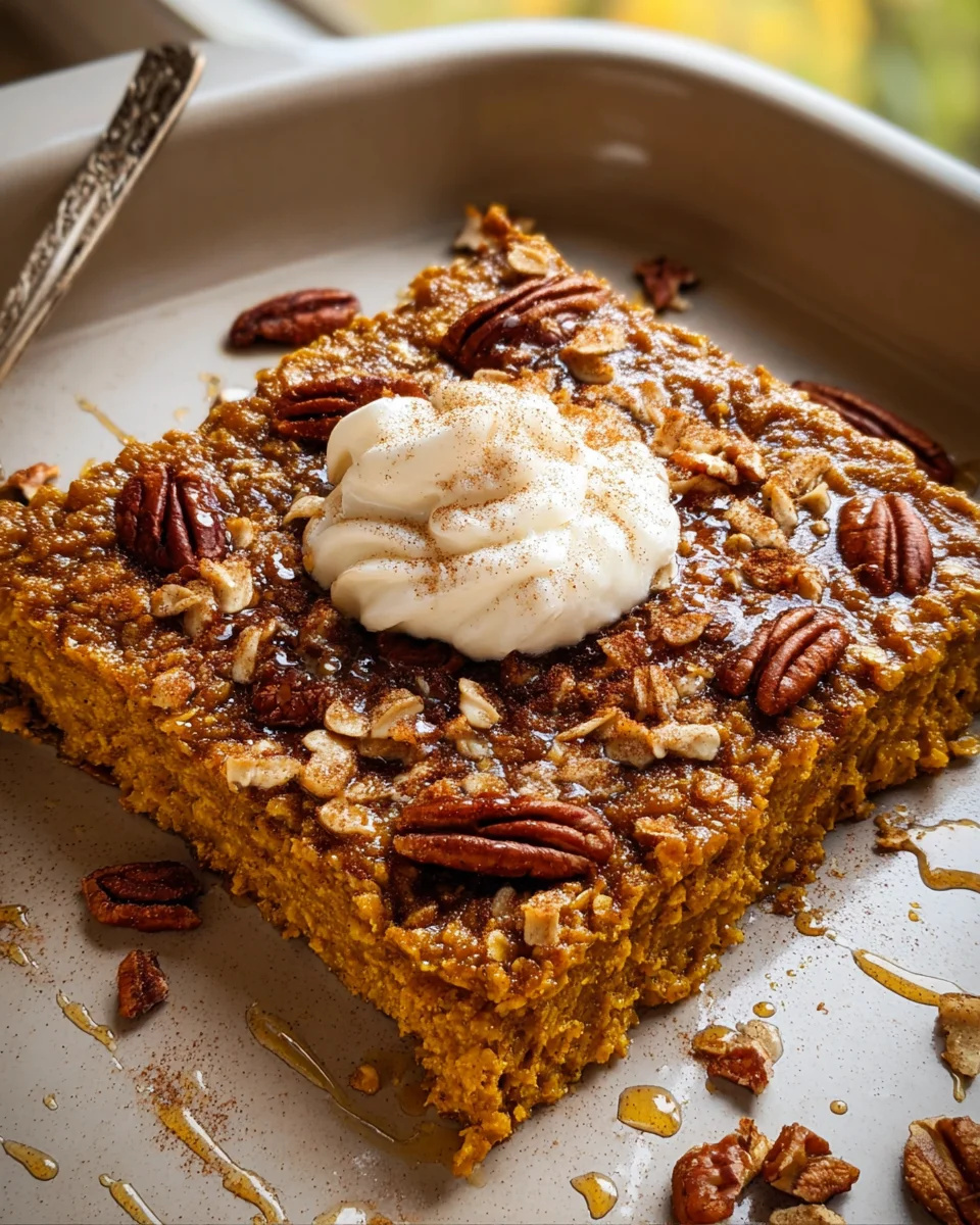 Pumpkin Baked Oatmeal