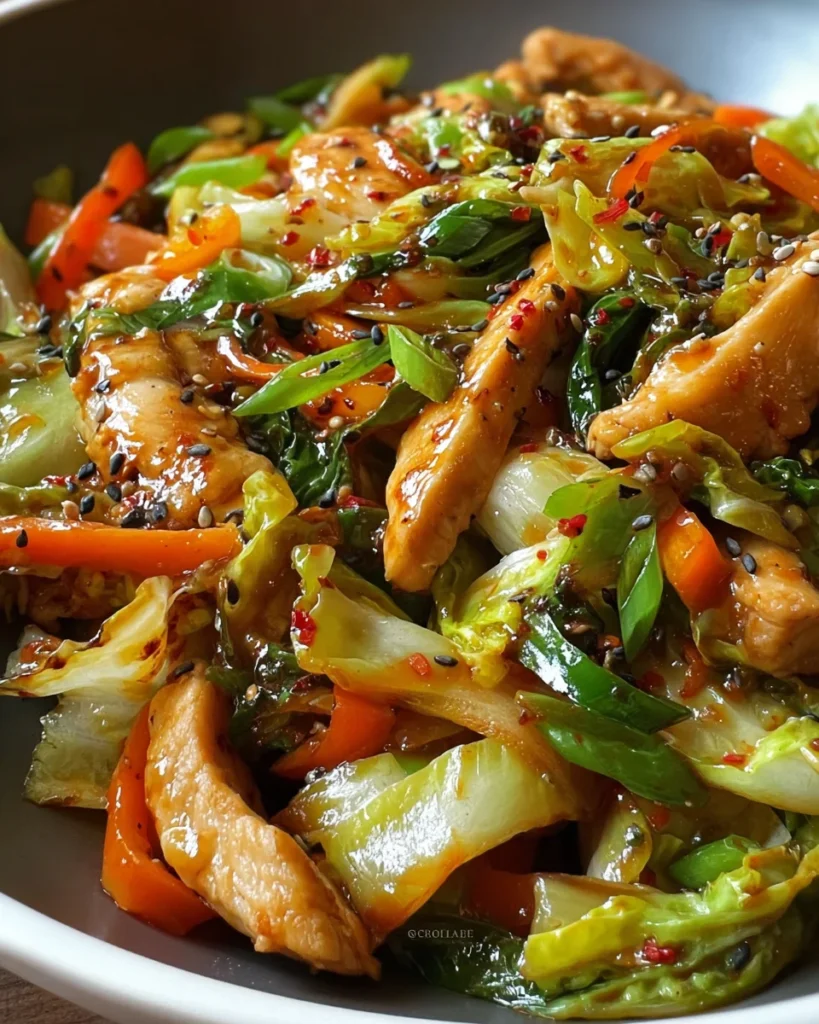 Quick Chicken Cabbage Stir-Fry
