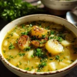 Roasted Garlic Potato Soup