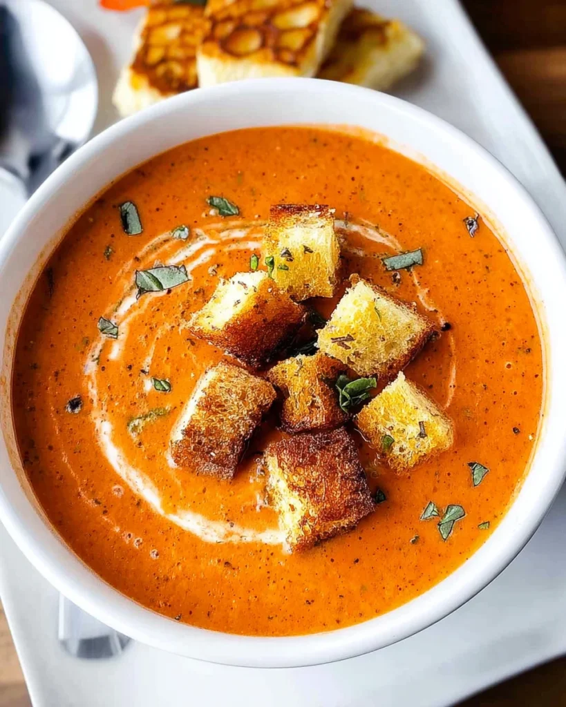 Roasted Tomato Basil Soup