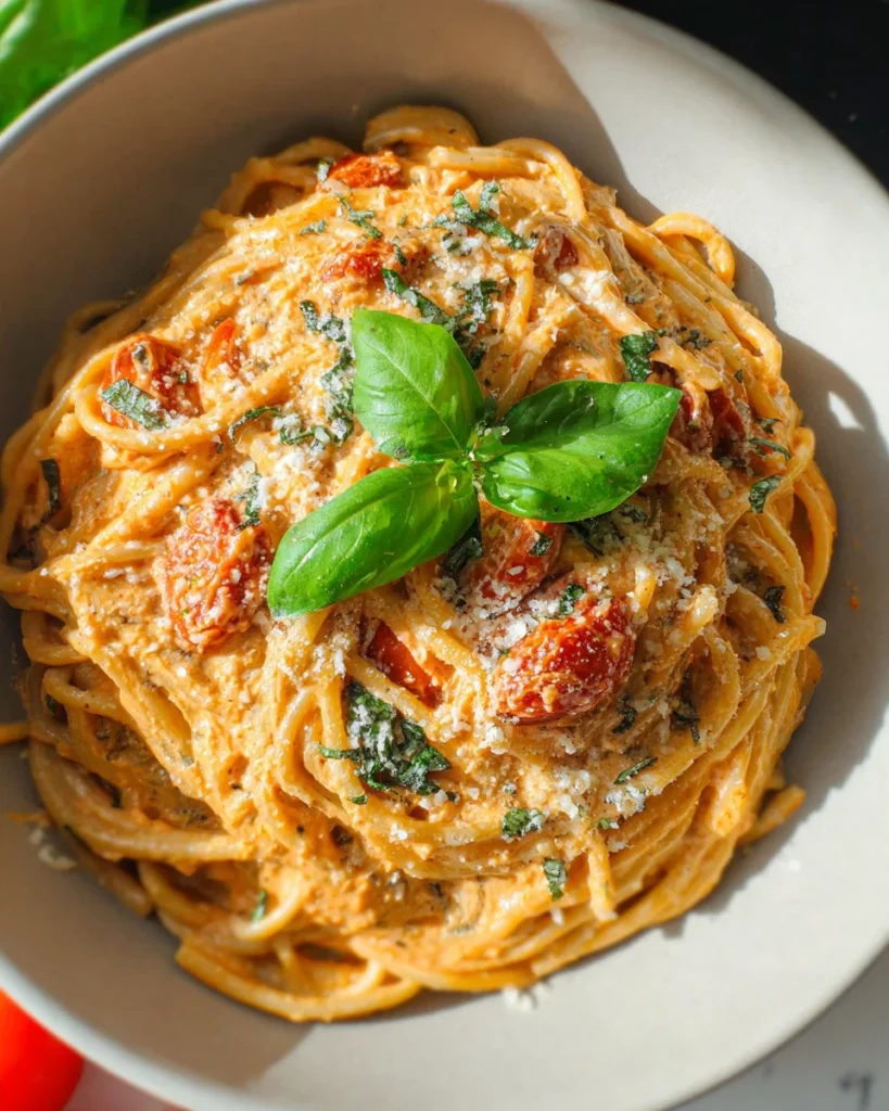 Roasted Tomato and Garlic Ricotta Pasta