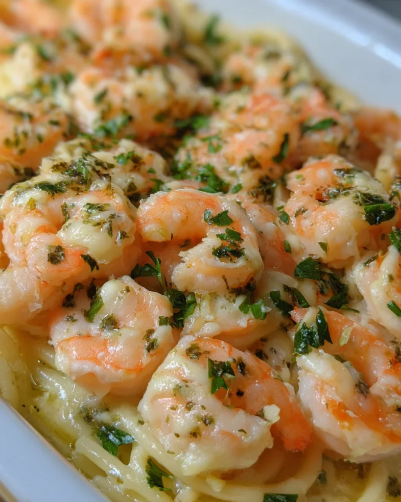 Shrimp Scampi Pasta Bake