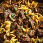 Slow Cooker Beef and Noodles