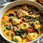 Spicy Sausage and Tortellini Soup