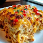 Spicy Southern Cheesy Chicken Spaghetti Casserole
