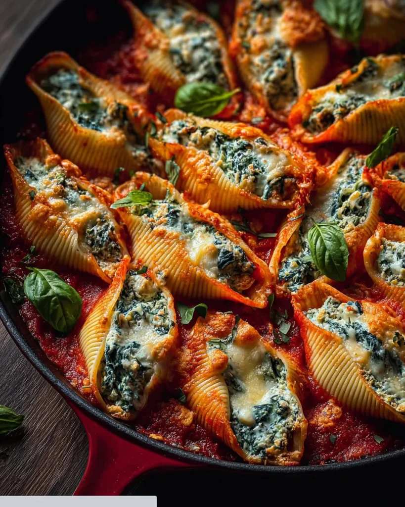 Spinach and Ricotta Stuffed Shells Recipe