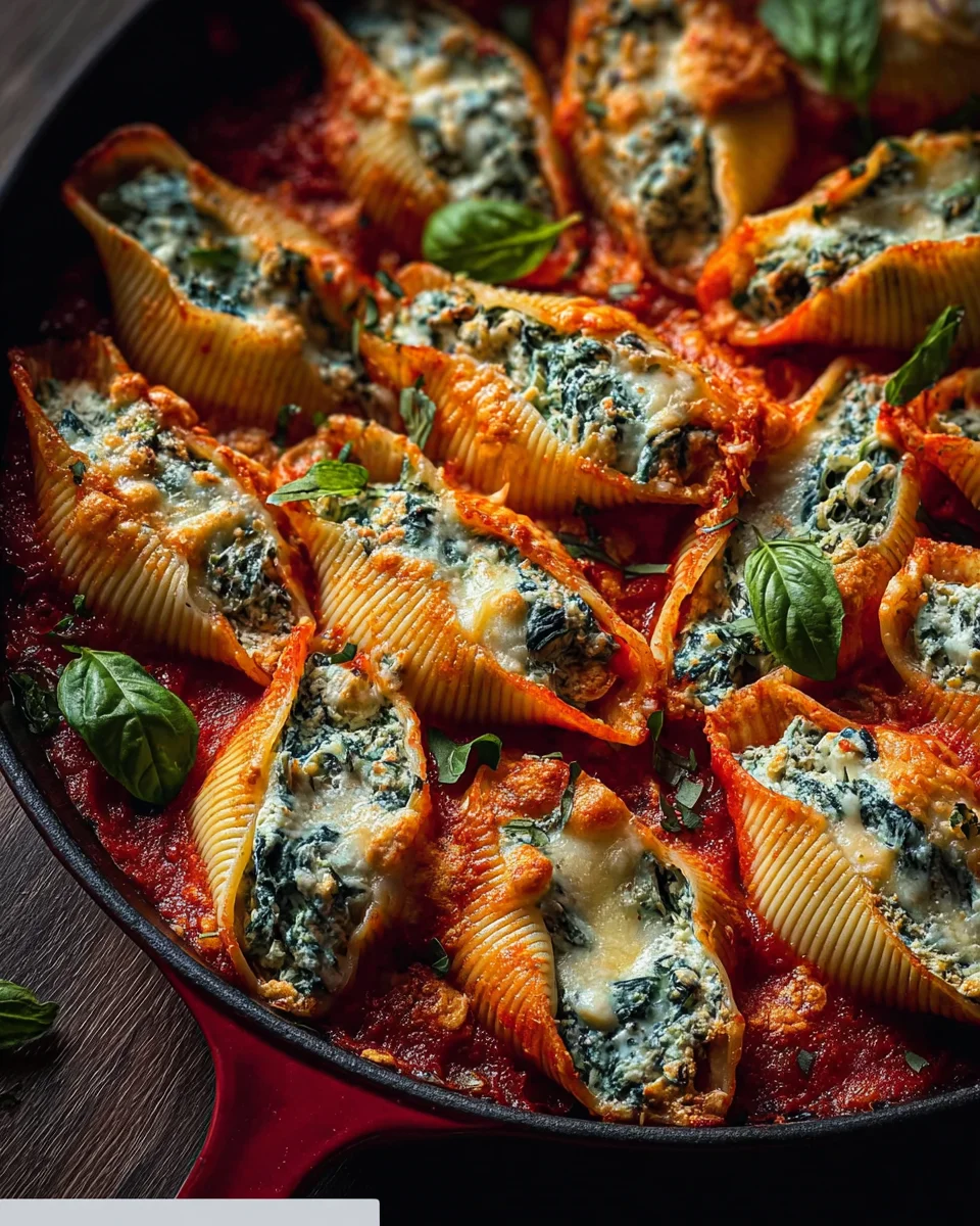Spinach and Ricotta Stuffed Shells Recipe