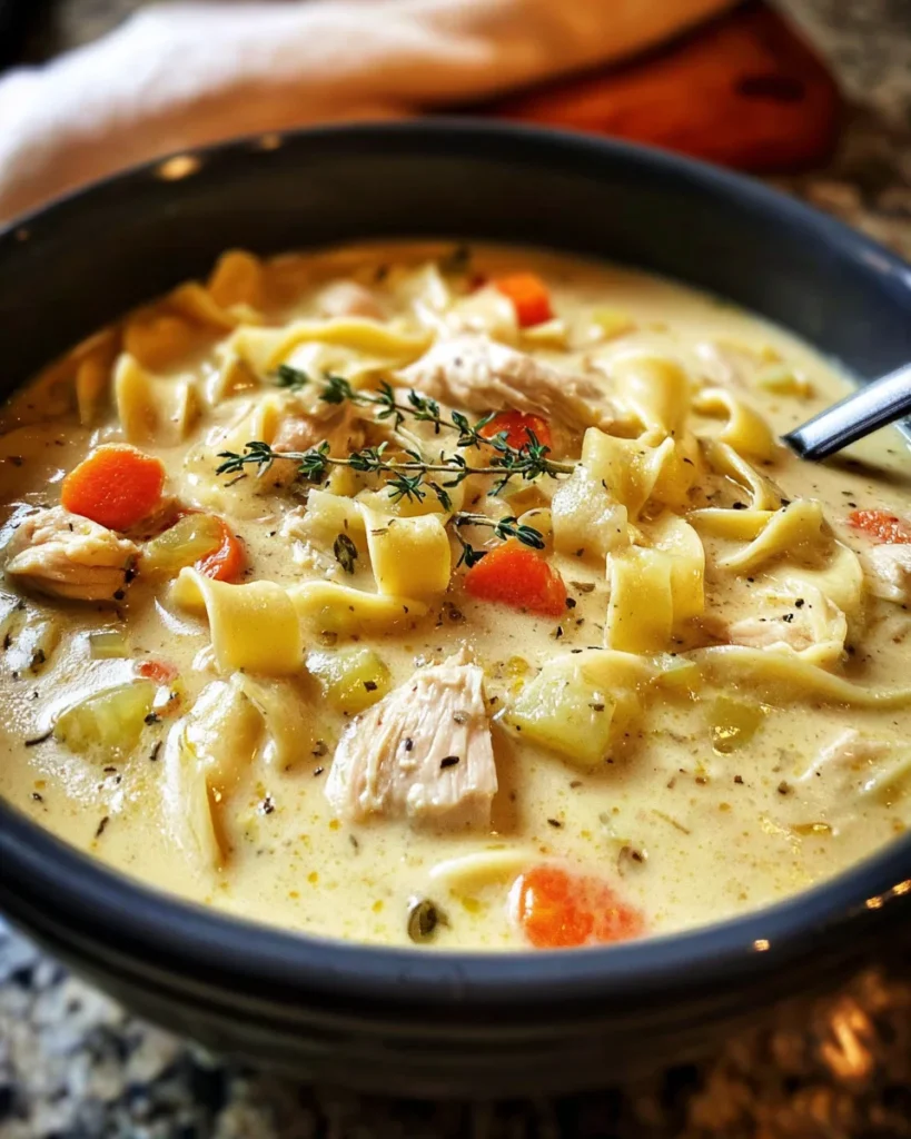 The Ultimate Easy Creamy Chicken Noodle Soup Recipe that Everyone Will Love
